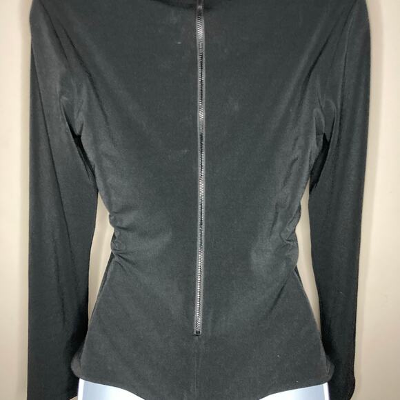 Alice + Olivia Kayson Embellished Cutout Bodysuit In Black Crystal Size Large - Picture 9 of 16